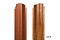 Штакетник П-образный А 0,45 PE-Double RAL 3005 красное вино