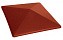 Клинкерный заборный оголовок KING KLINKER 06 Note of cinnamon, 310*310*80 мм