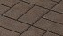 Тротуарная плитка Брусчатка «Коричневая» 80 мм
