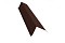 Планка торцевая 142х100 0,5 Quarzit lite с пленкой RAL 8017 шоколад