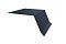 Планка капельник100х55 0,5 GreenCoat Pural с пленкой RR 23 темно-серый (RAL 7024 мокрый асфальт)