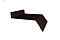 Отлив простой 100 0,5 Quarzit с пленкой RAL 8017 шоколад