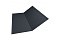 Планка ендовы нижней 300х300 0,5 GreenCoat Pural с пленкой RR 23 темно-серый (RAL 7024 мокрый асфальт)