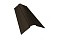 Планка конька фигурного 100x100 0,45 Drap RR 32 темно-коричневый