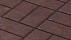 Тротуарная плитка Брусчатка «Бордовая» 80 мм