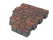 Тротуарная плитка Квадрат 10х10 «Браун» 60 мм