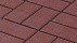 Тротуарная плитка Брусчатка «Красная» 80 мм
