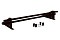 Снегозадержатель трубчатый для фальцевой кровли Optima RAL 8019 1м