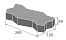Плитка волна "Моно Желтая" 120x240х60 мм