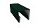 Планка П-образная заборная 20 0,5 Satin с пленкой RAL 6005 зеленый мох